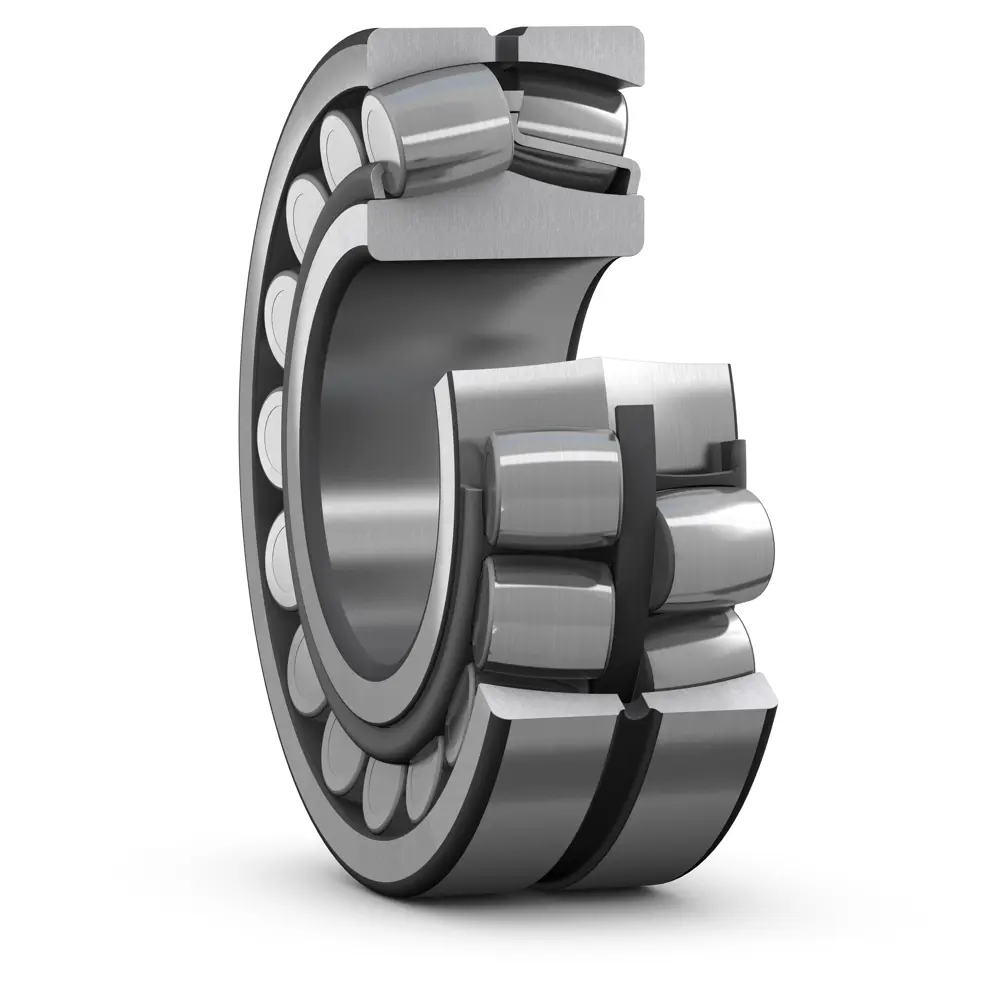 A close-up of a bearing. 