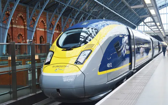 The Eurostar at St Pancreas International station.