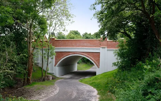 The strengthened Ashton bridge.