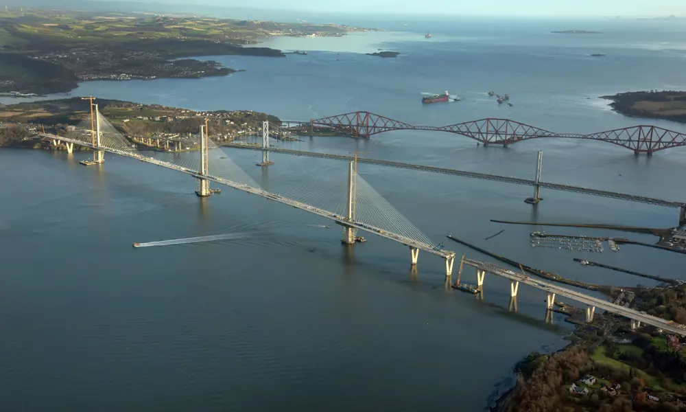 The Queensferry Crossing bridge. 