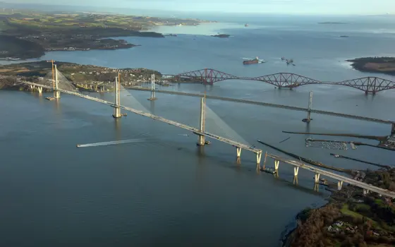The Queensferry Crossing bridge.